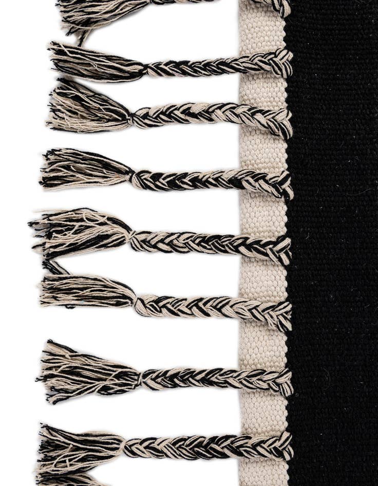 Detail image of  3' 1 x 6' 7  Hand Woven Chindi Cotton Runner Rug