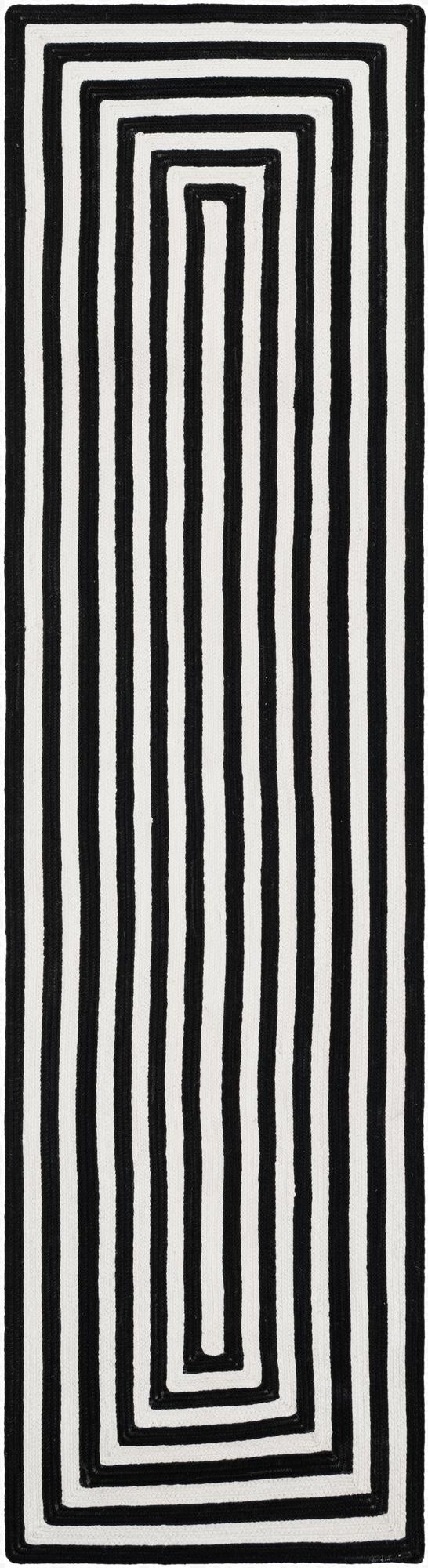  2' 7 x 10'  Hand Woven Eco Verse   Washable Indoor / Outdoor Runner Rug