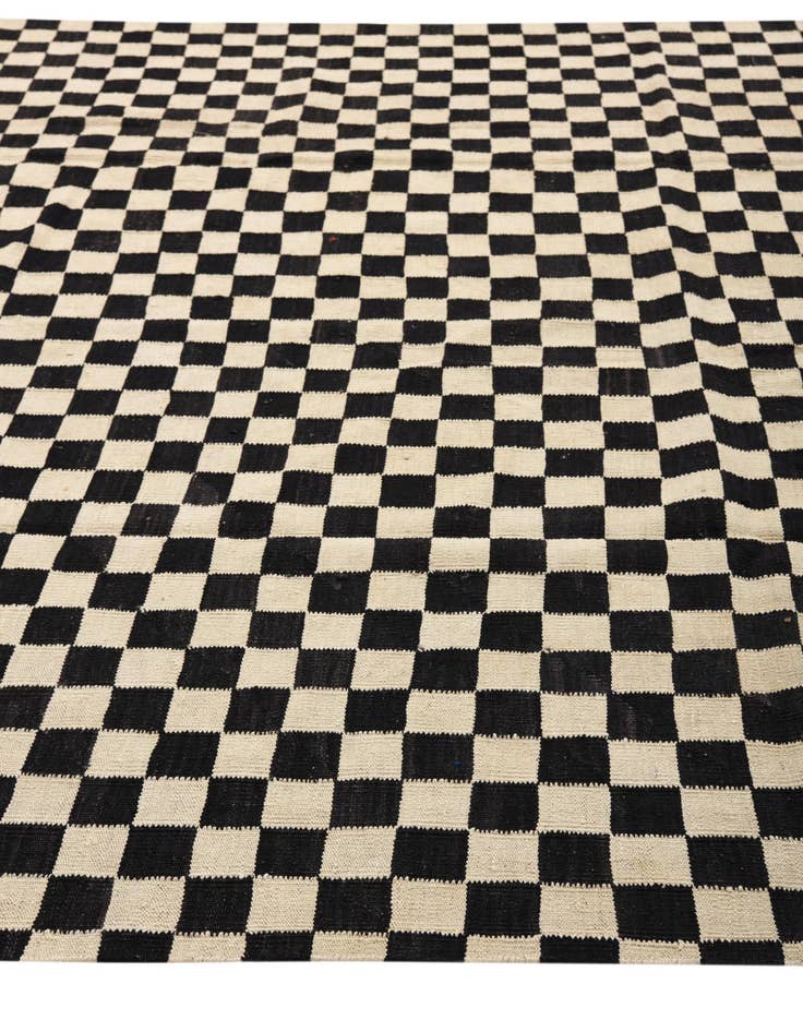 Detail image of  8' 3 x 16' 1  Hand Woven Kilim Modern Wool Runner Rug