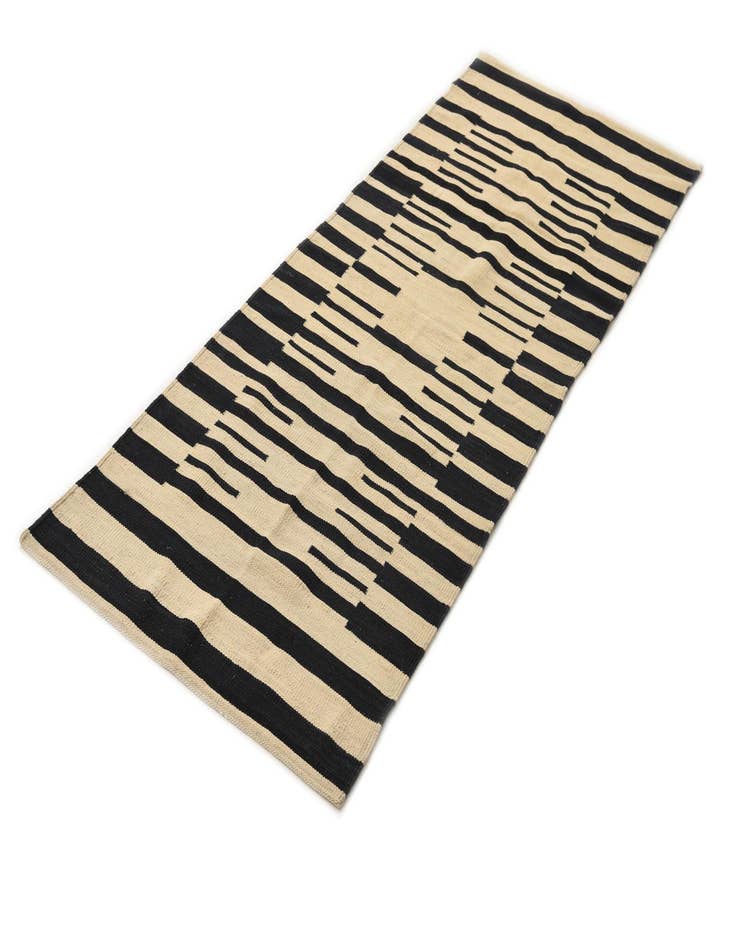 Detail image of  2' 10 x 7' 9  Hand Woven Kilim Modern Wool Runner Rug