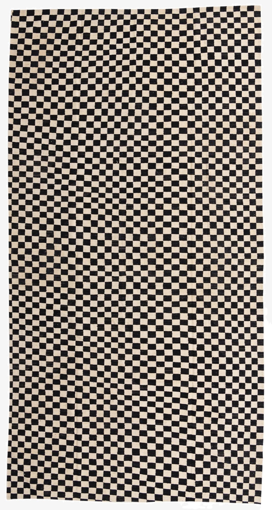  8' 3 x 16' 1  Hand Woven Kilim Modern Wool Runner Rug