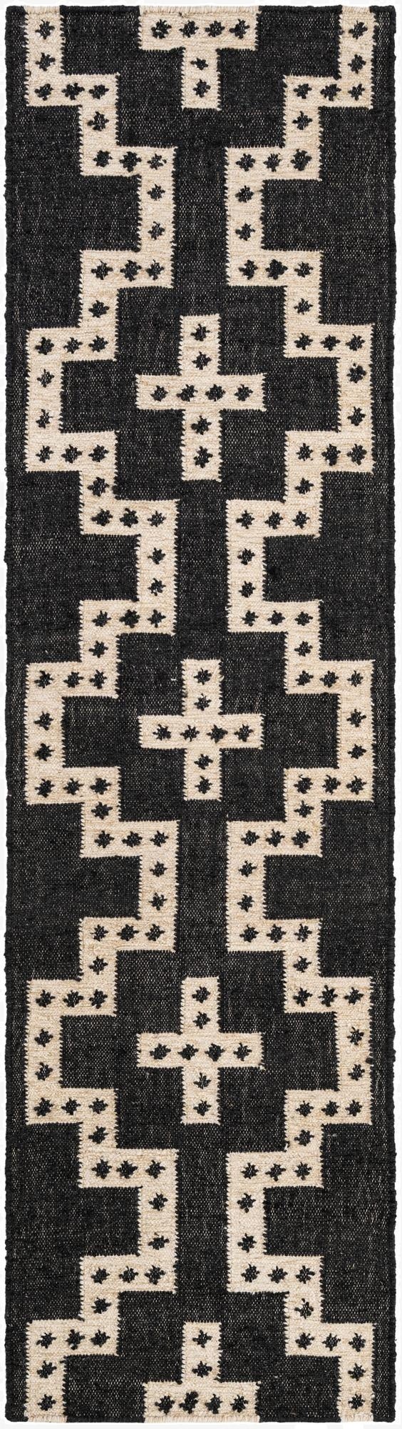  2' x 8'  Hand Woven Kilim Wool Runner Rug