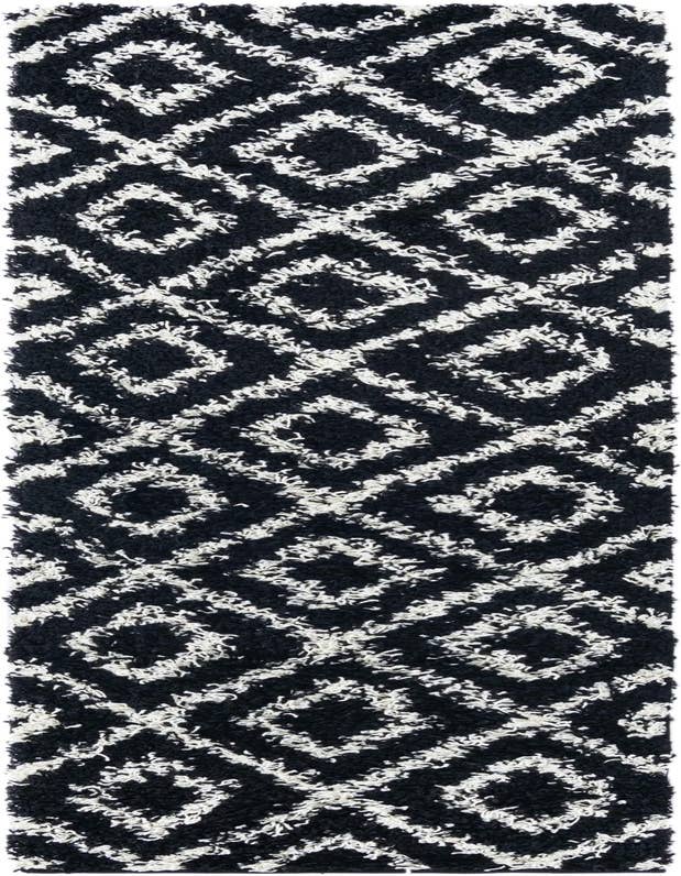 Detail image of  2' x 7' Lattice Shag Runner Rug