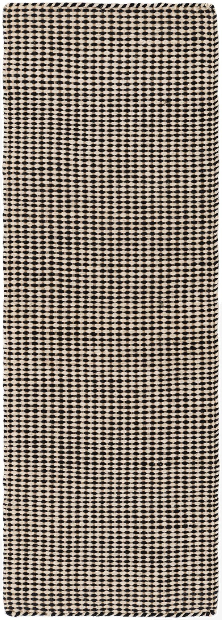  2' x 6' 1  Hand Woven Laurel Handwoven Jute Runner Rug