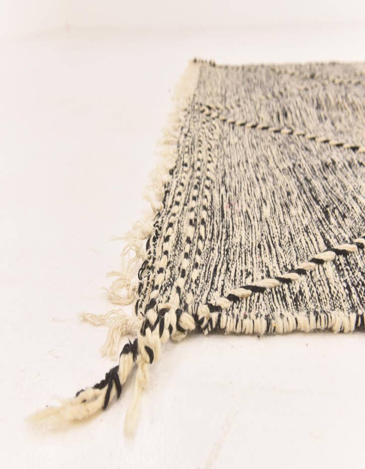 Detail image of  5' 4 x 9' 6  Hand Knotted Moroccan Wool Runner Rug