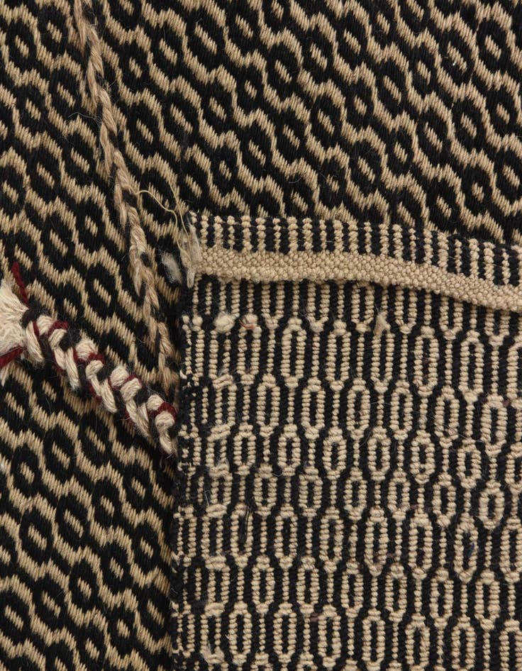 Detail image of  5' 6 x 11' 9  Hand Knotted Moroccan Wool Runner Rug