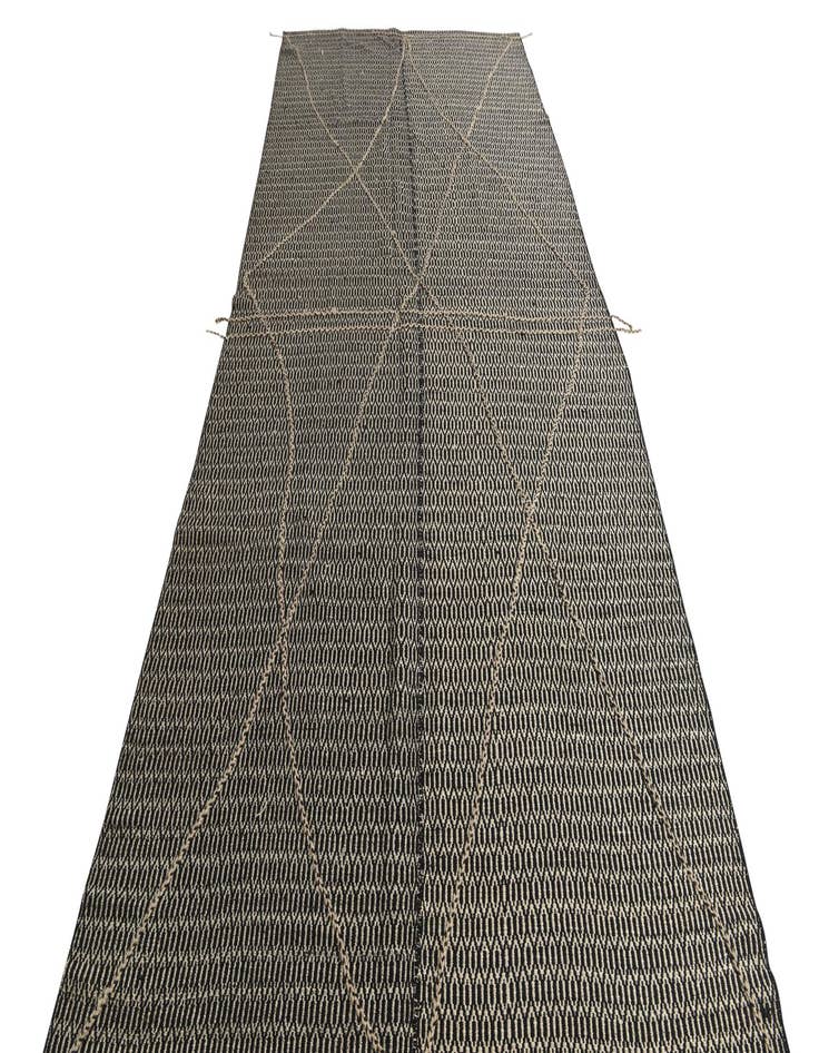 Detail image of  6' 6 x 14' 6  Hand Knotted Moroccan Wool Runner Rug