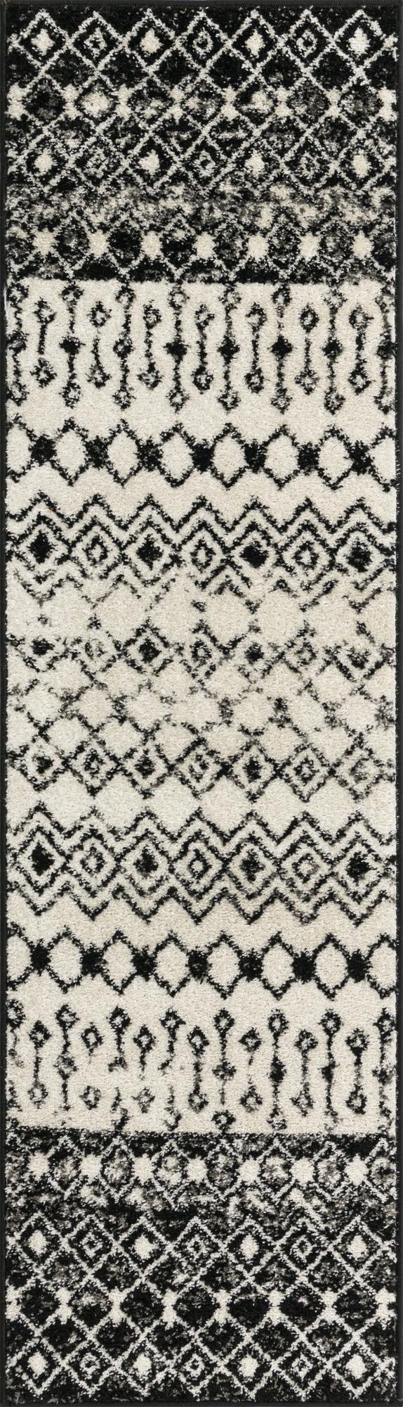  2' x 7' Moroccan Trellis Runner Rug