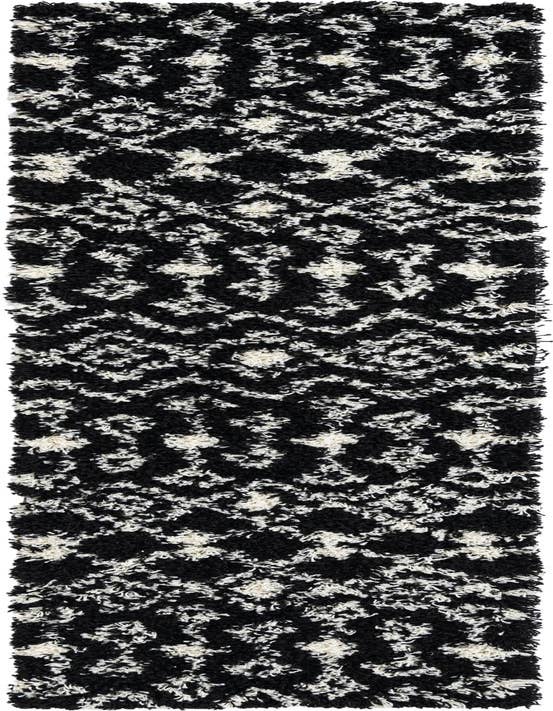 Detail image of  2' x 8' Moroccan Trellis Shag Runner Rug