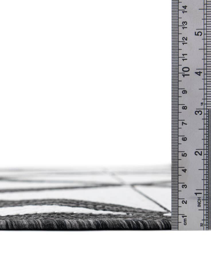 Detail image of  2' x 5' 3  Washable Modern Indoor / Outdoor Runner Rug