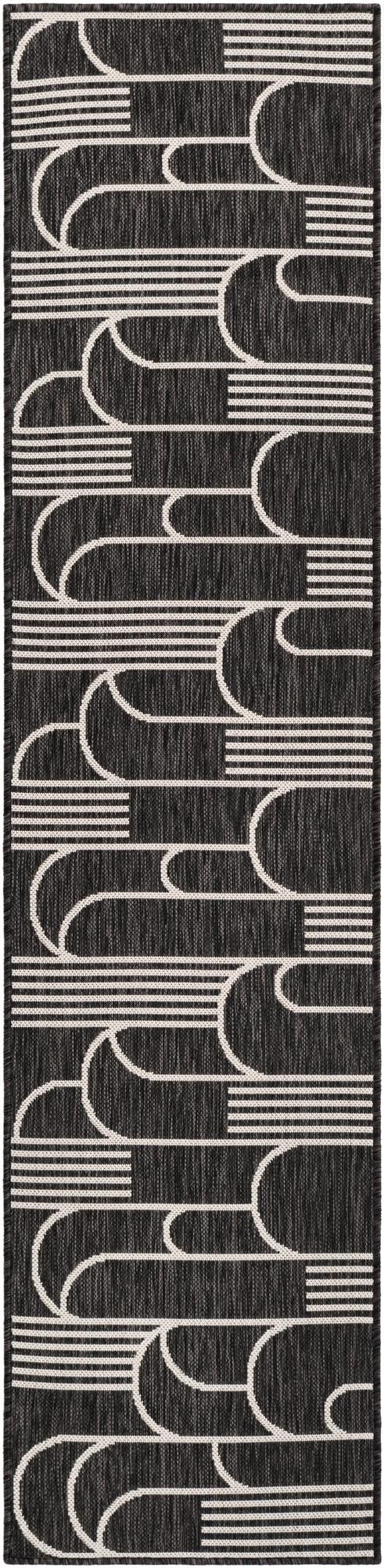 Primary image  2' x 8'  Washable Modern Indoor / Outdoor Runner Rug