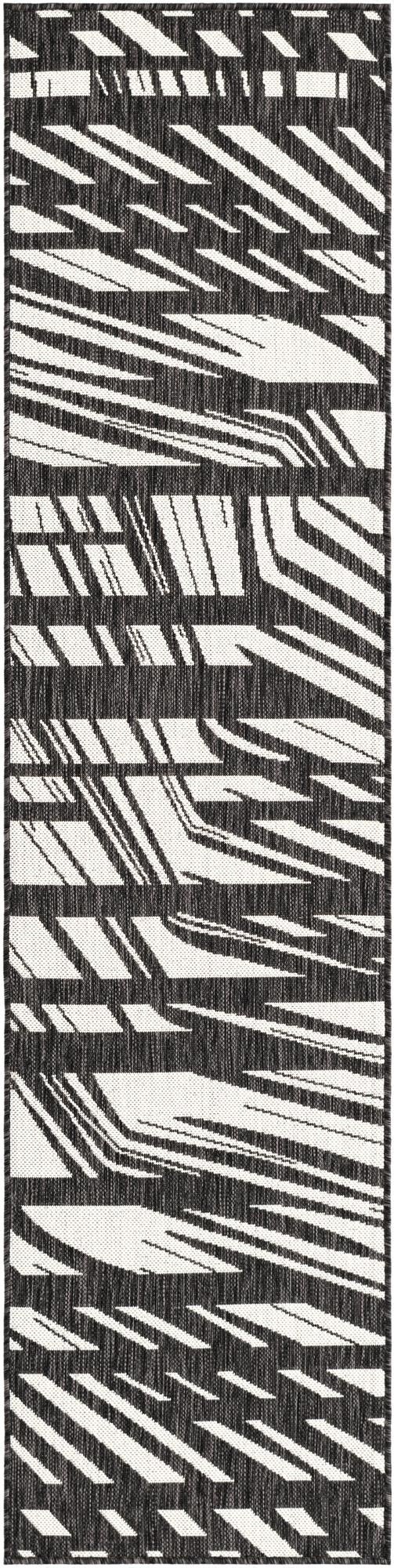  2' x 8'  Washable Modern Indoor / Outdoor Runner Rug