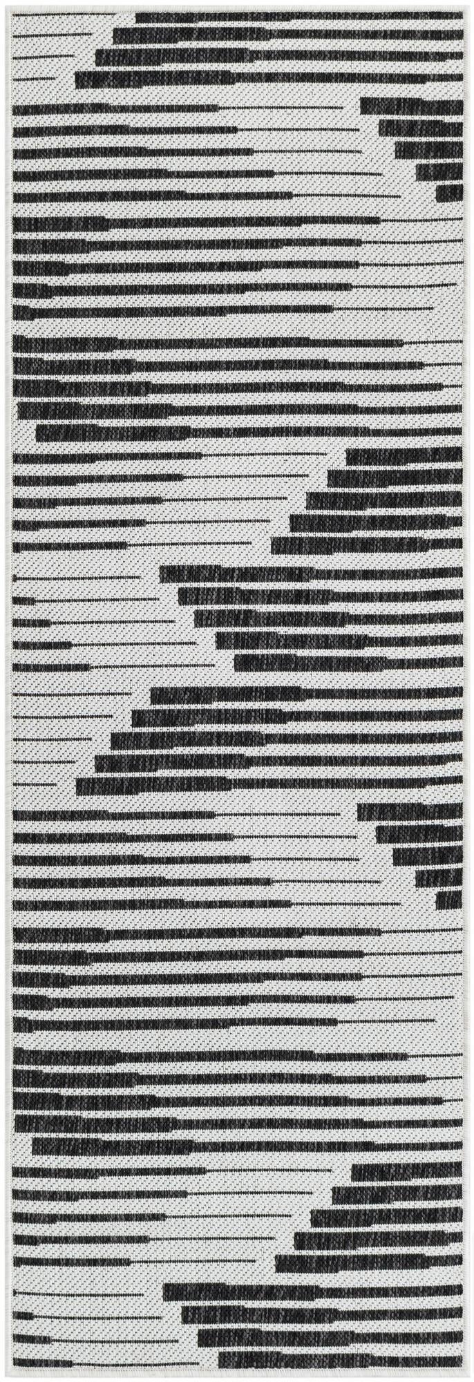  2' x 6'  Washable Modern Indoor / Outdoor Runner Rug