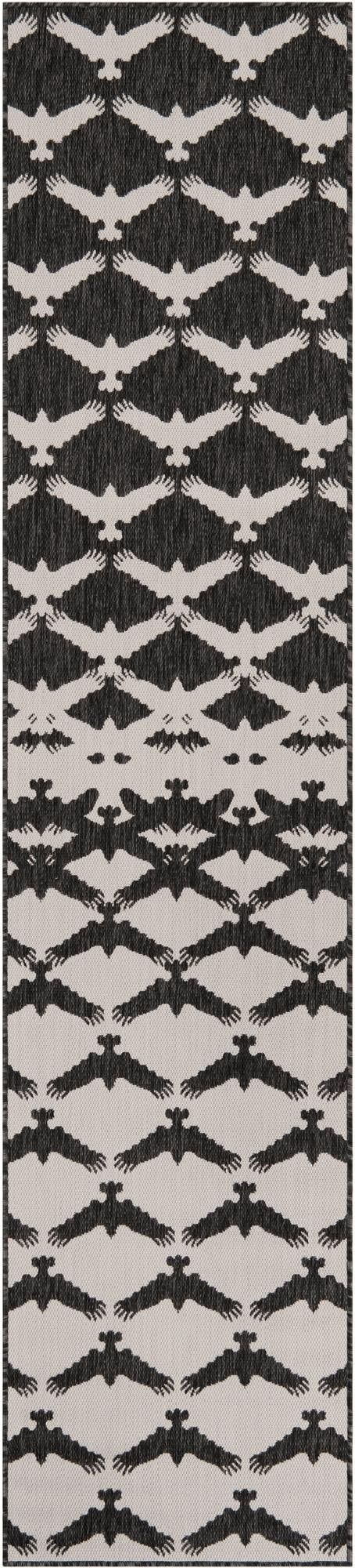  2' 7 x 12'  Washable Modern Indoor / Outdoor Runner Rug