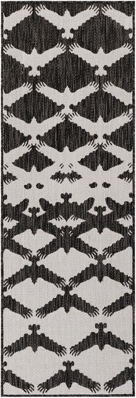  2' x 6'  Washable Modern Indoor / Outdoor Runner Rug