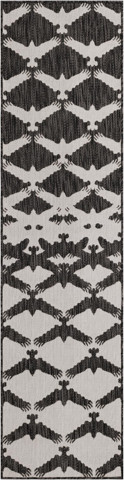  2' x 8'  Washable Modern Indoor / Outdoor Runner Rug