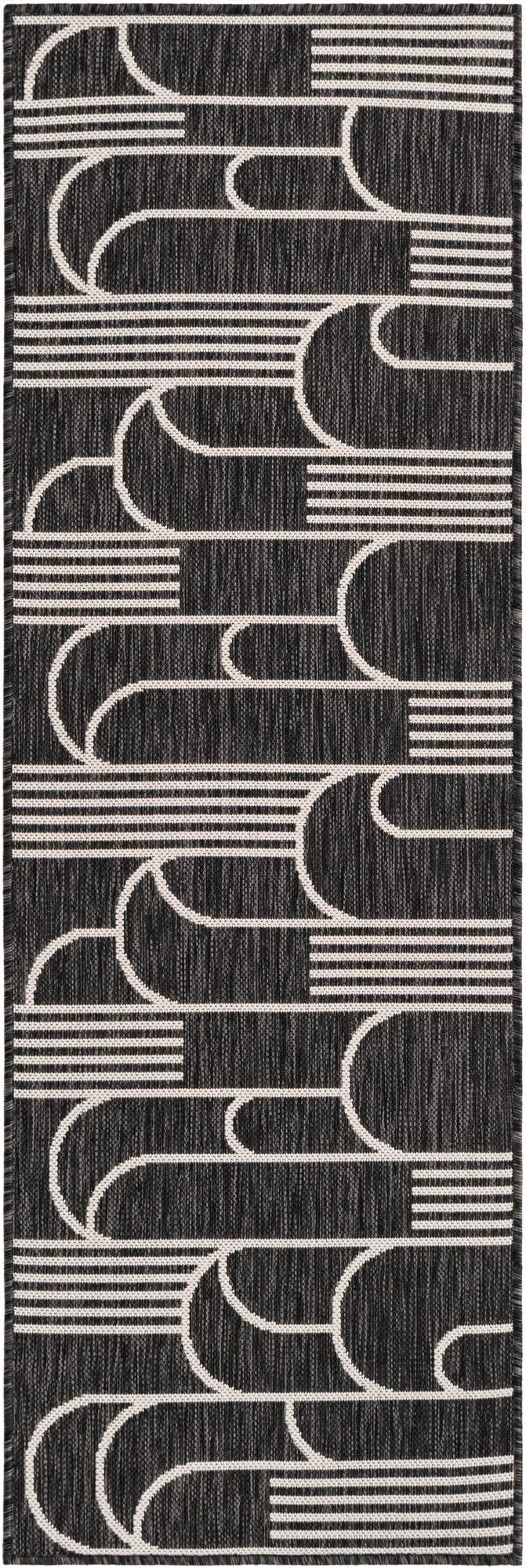 Primary image  2' x 6'  Washable Modern Indoor / Outdoor Runner Rug