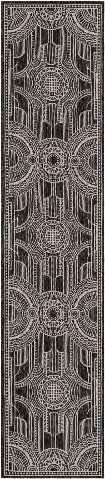  2' 7 x 12'  Washable Traditional Indoor / Outdoor Runner Rug