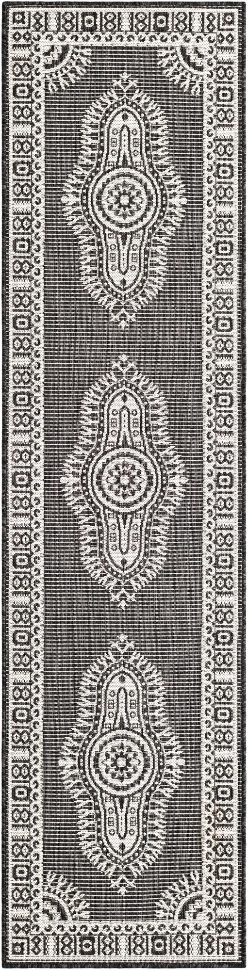  2' x 8'  Washable Traditional Indoor / Outdoor Runner Rug