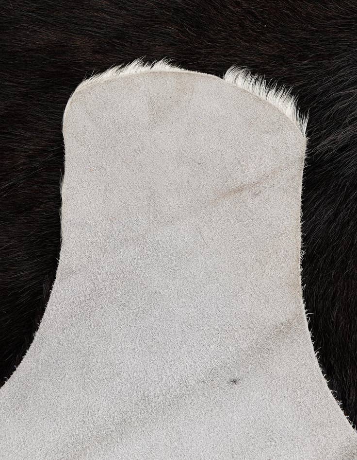 Detail image of  4' 10 x 4' 10 Cowhide Leather Square Rug