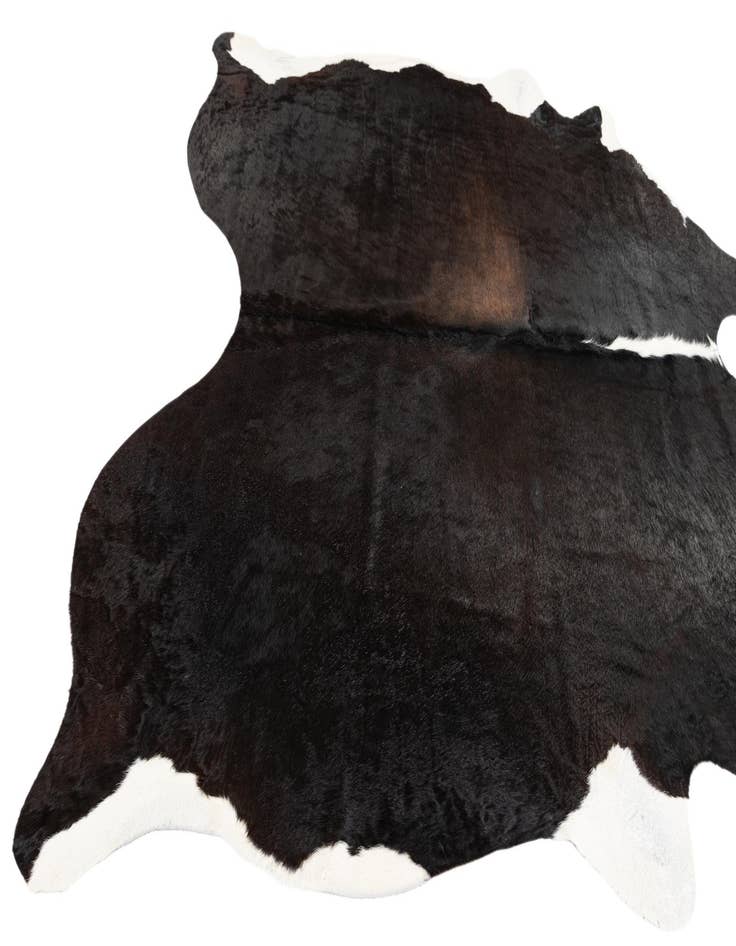 Detail image of  6' x 6' 2 Cowhide Leather Square Rug