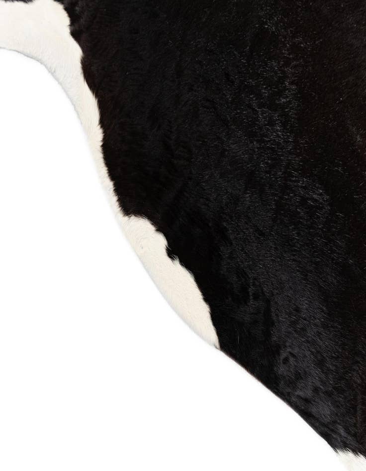 Detail image of  6' x 6' 2 Cowhide Leather Square Rug