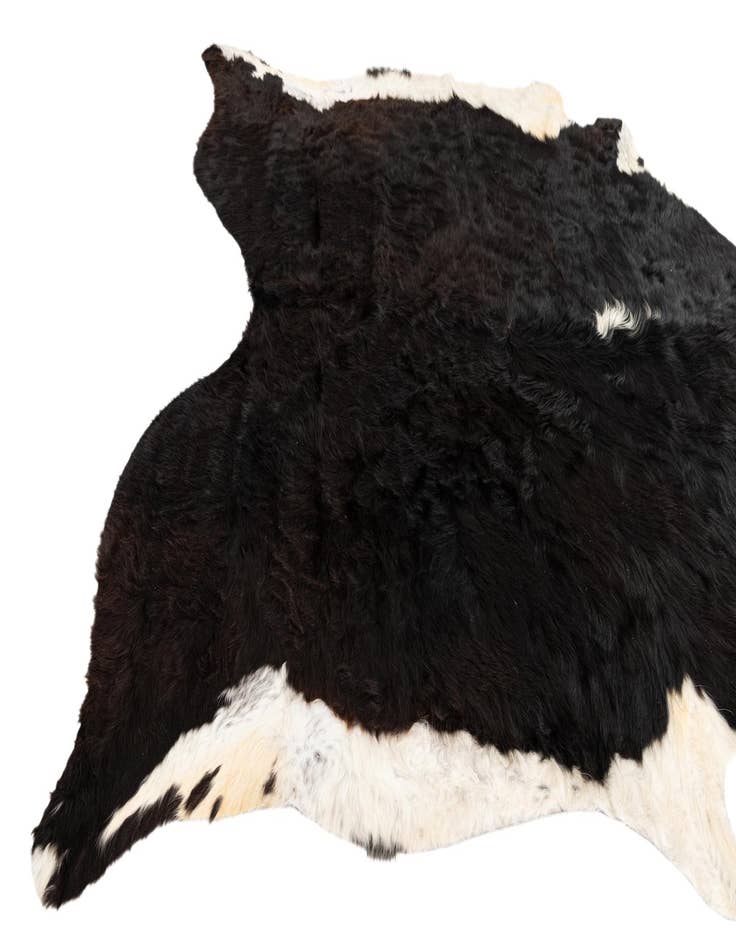 Detail image of  6' 10 x 7' Cowhide Leather Square Rug