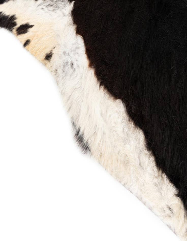 Detail image of  6' 10 x 7' Cowhide Leather Square Rug