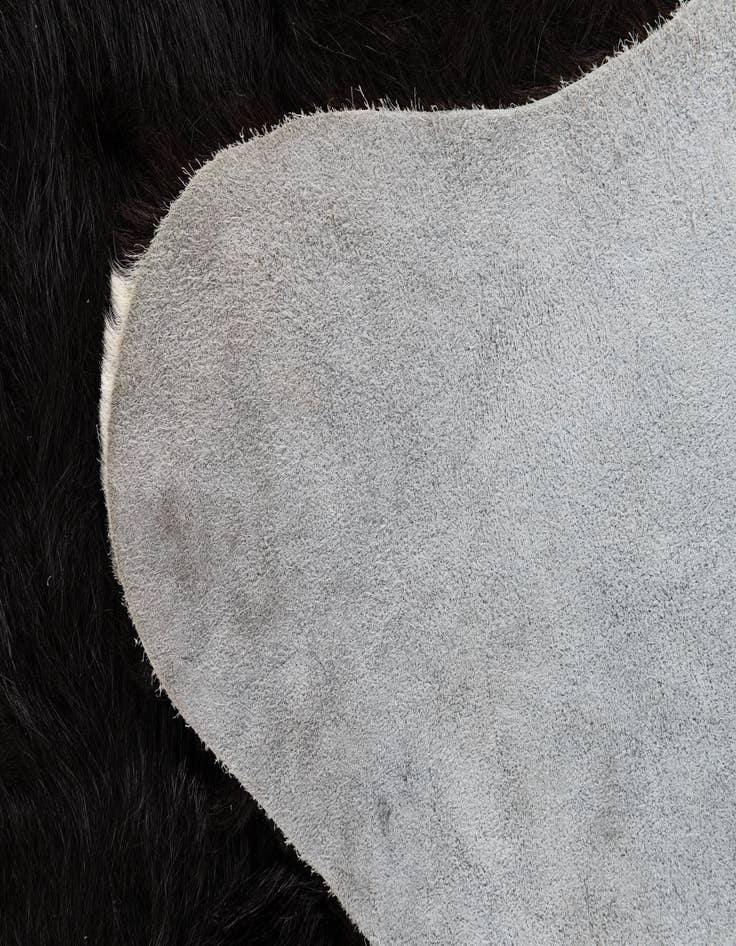Detail image of  6' 10 x 7' Cowhide Leather Square Rug