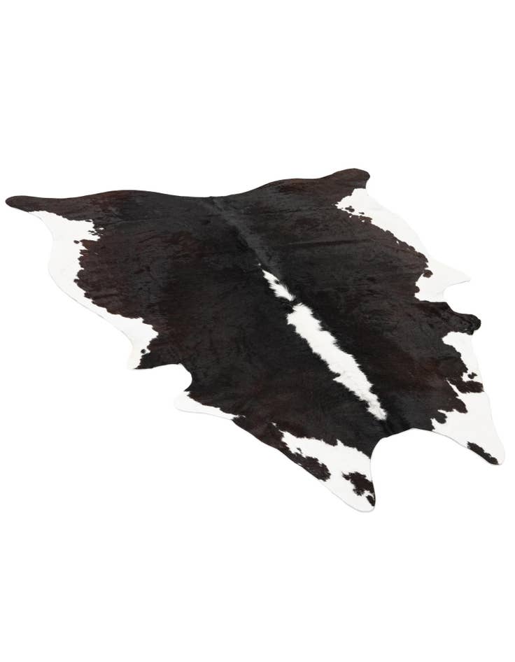 Detail image of  5' 11 x 6' 4 Cowhide Leather Square Rug