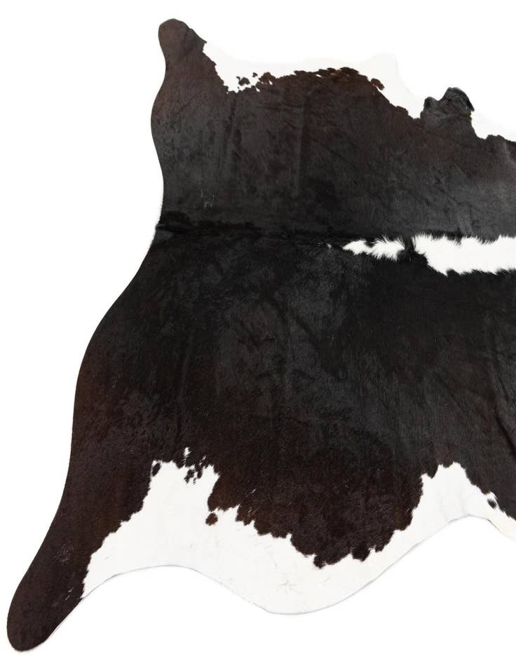 Detail image of  5' 11 x 6' 4 Cowhide Leather Square Rug