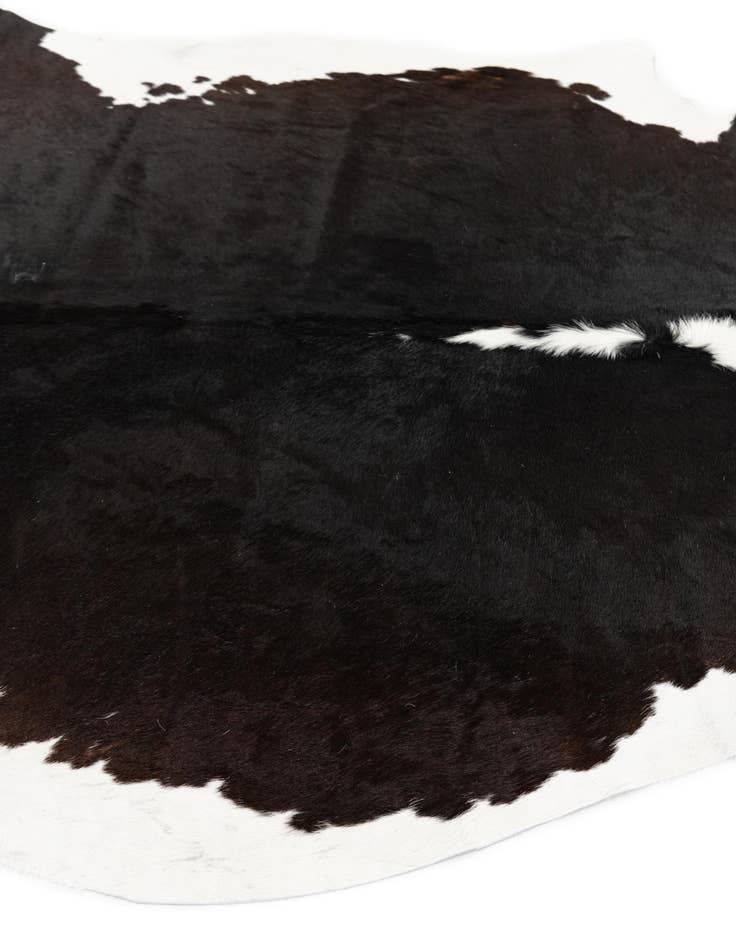 Detail image of  5' 11 x 6' 4 Cowhide Leather Square Rug