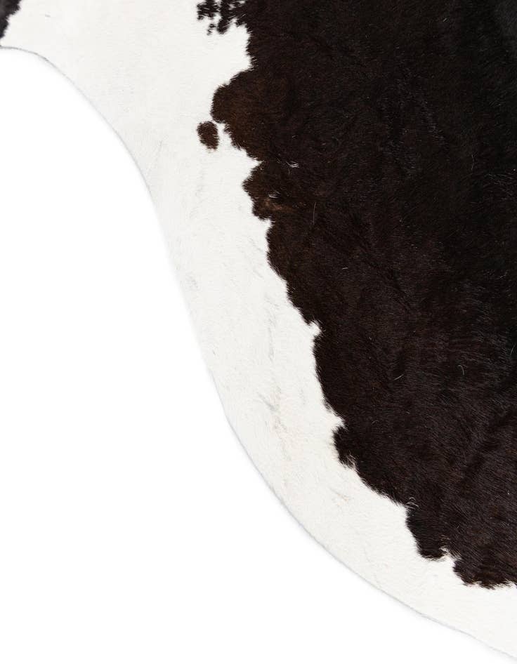 Detail image of  5' 11 x 6' 4 Cowhide Leather Square Rug