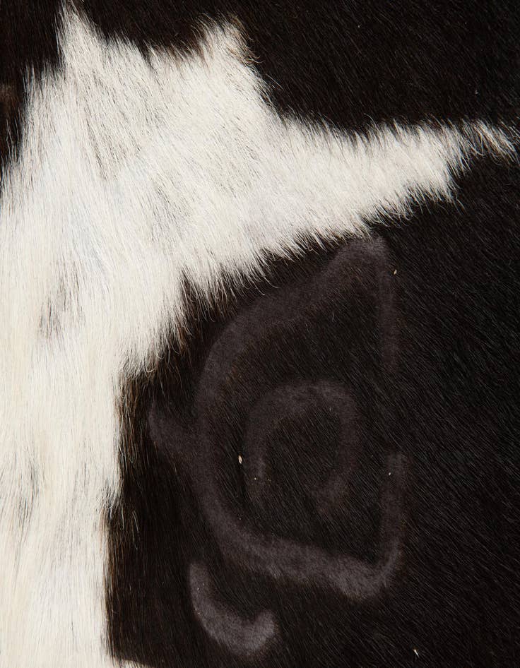 Detail image of  6' 5 x 6' 8 Cowhide Leather Square Rug