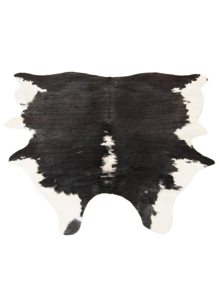 Detail image of  6' 1 x 6' 3 Cowhide Leather Square Rug
