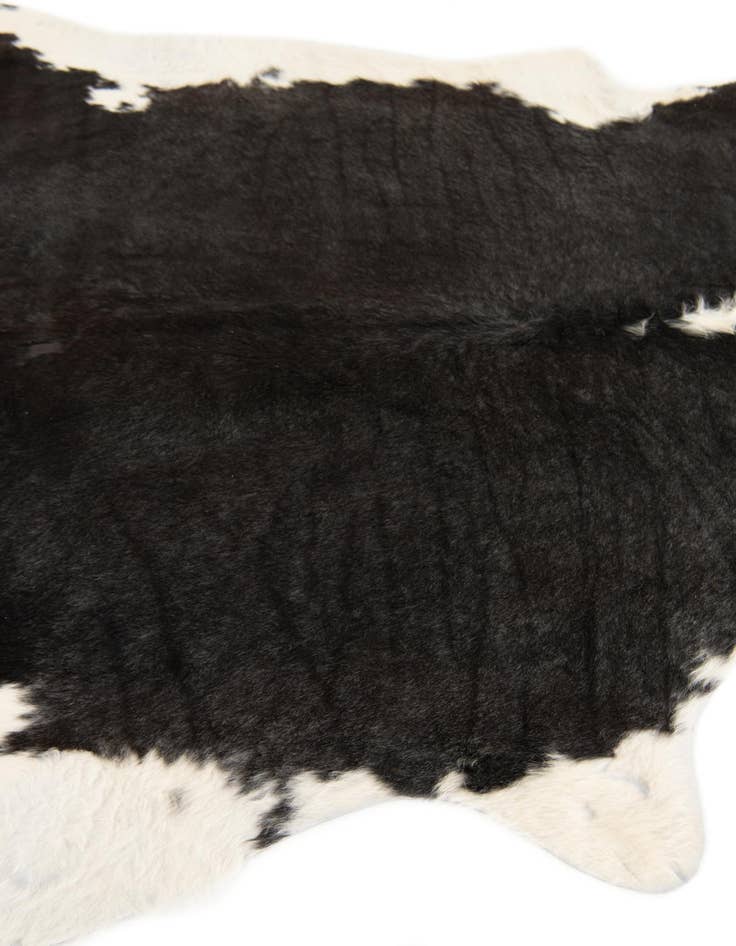 Detail image of  6' 1 x 6' 3 Cowhide Leather Square Rug