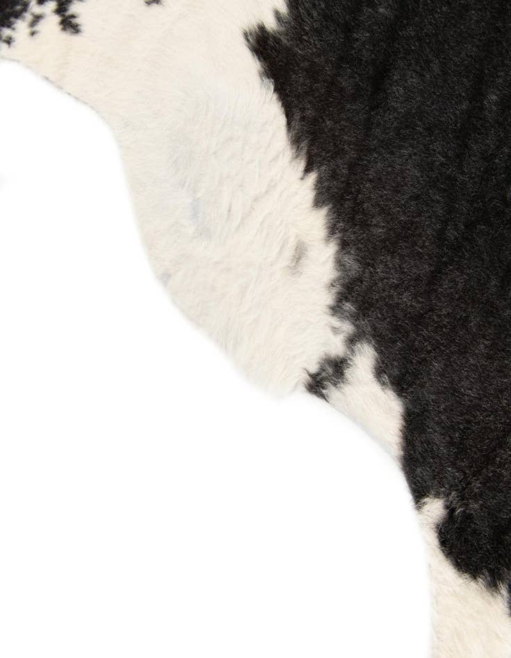 Detail image of  6' 1 x 6' 3 Cowhide Leather Square Rug