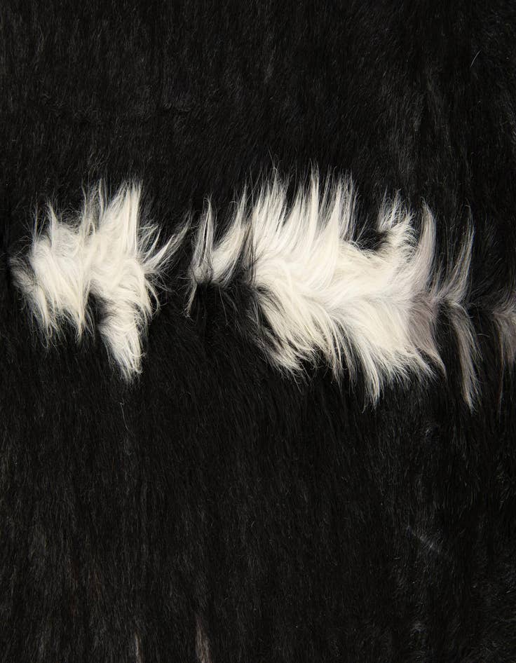 Detail image of  6' 1 x 6' 3 Cowhide Leather Square Rug