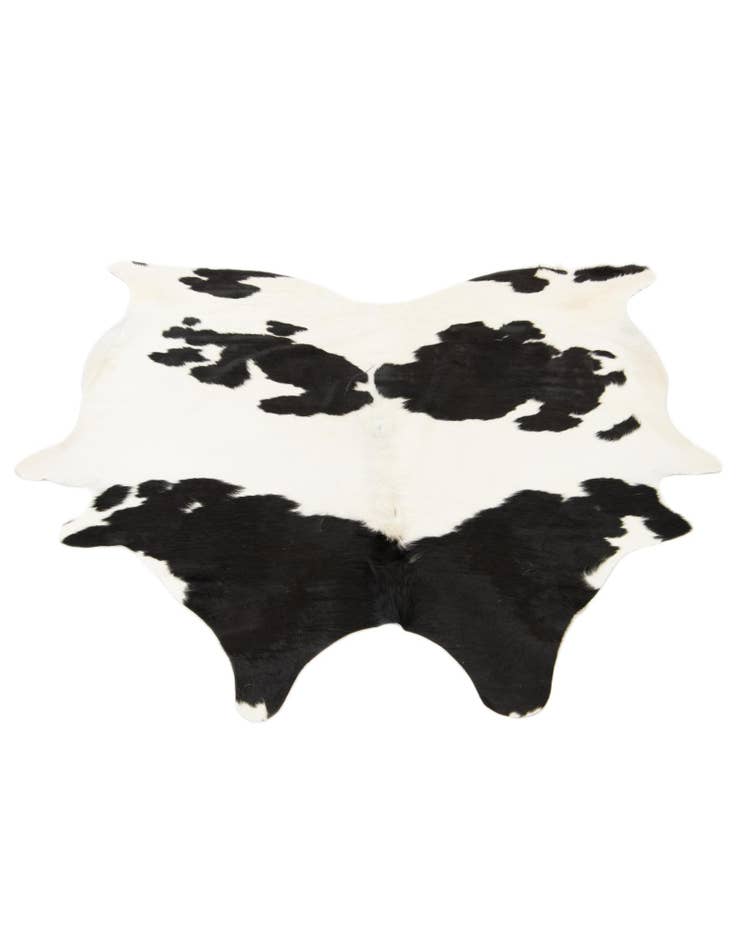 Detail image of  5' 11 x 6' 1 Cowhide Leather Square Rug