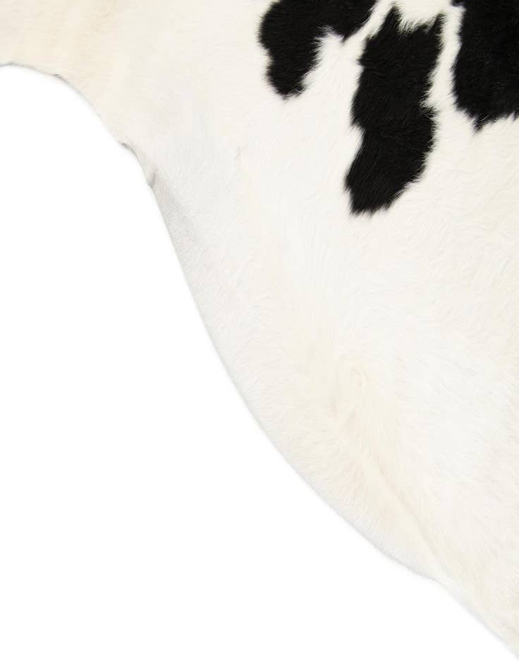 Detail image of  5' 11 x 6' 1 Cowhide Leather Square Rug