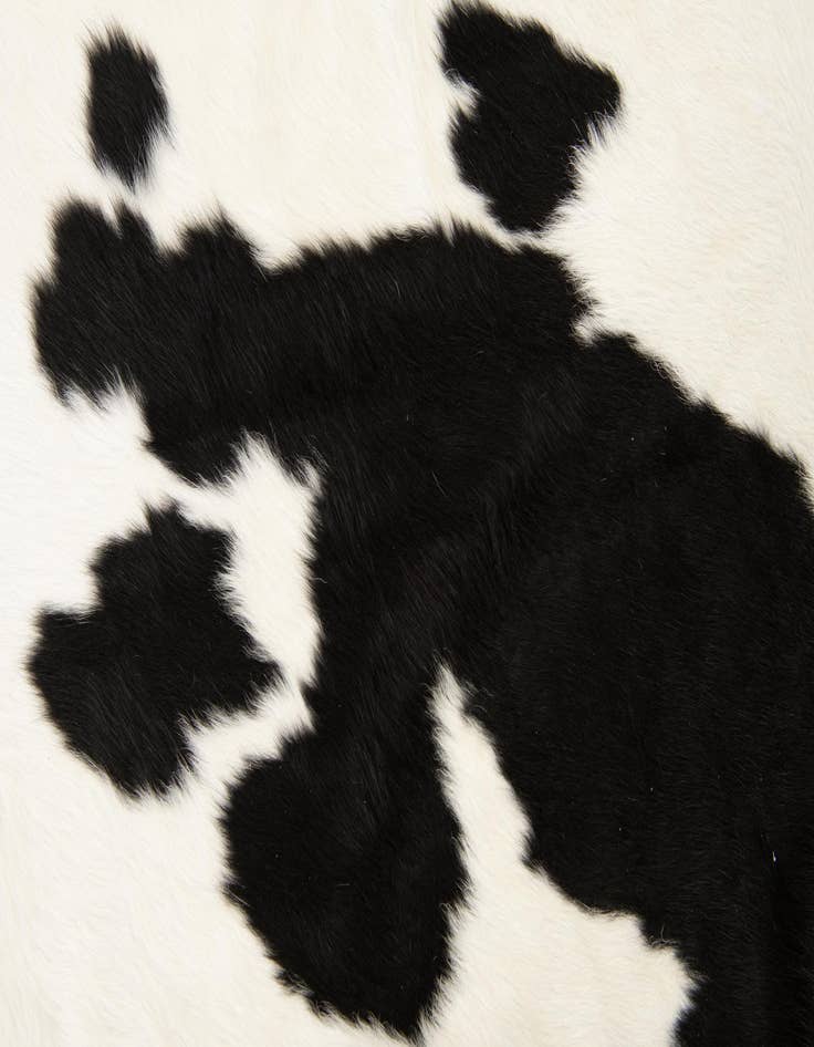 Detail image of  5' 11 x 6' 1 Cowhide Leather Square Rug