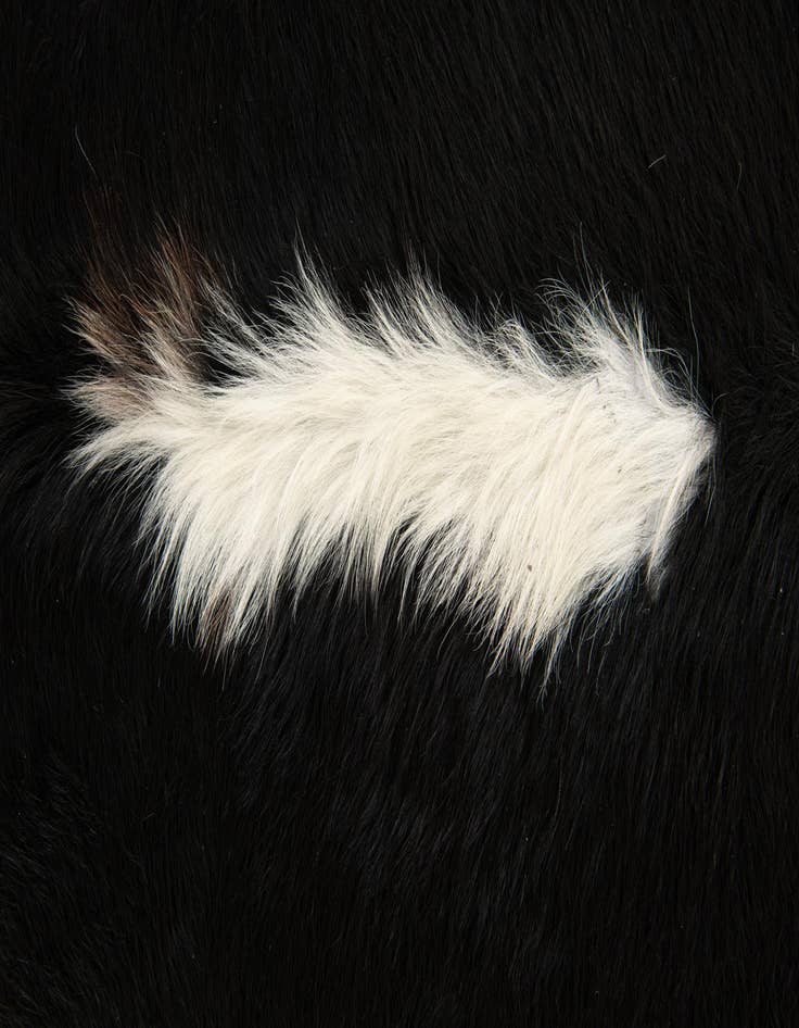 Detail image of  6' 4 x 6' 8 Cowhide Leather Square Rug