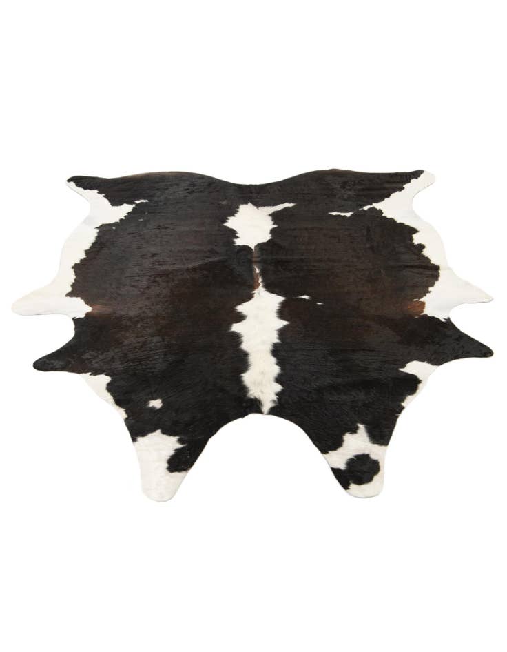 Detail image of  6' 1 x 6' 8 Cowhide Leather Square Rug
