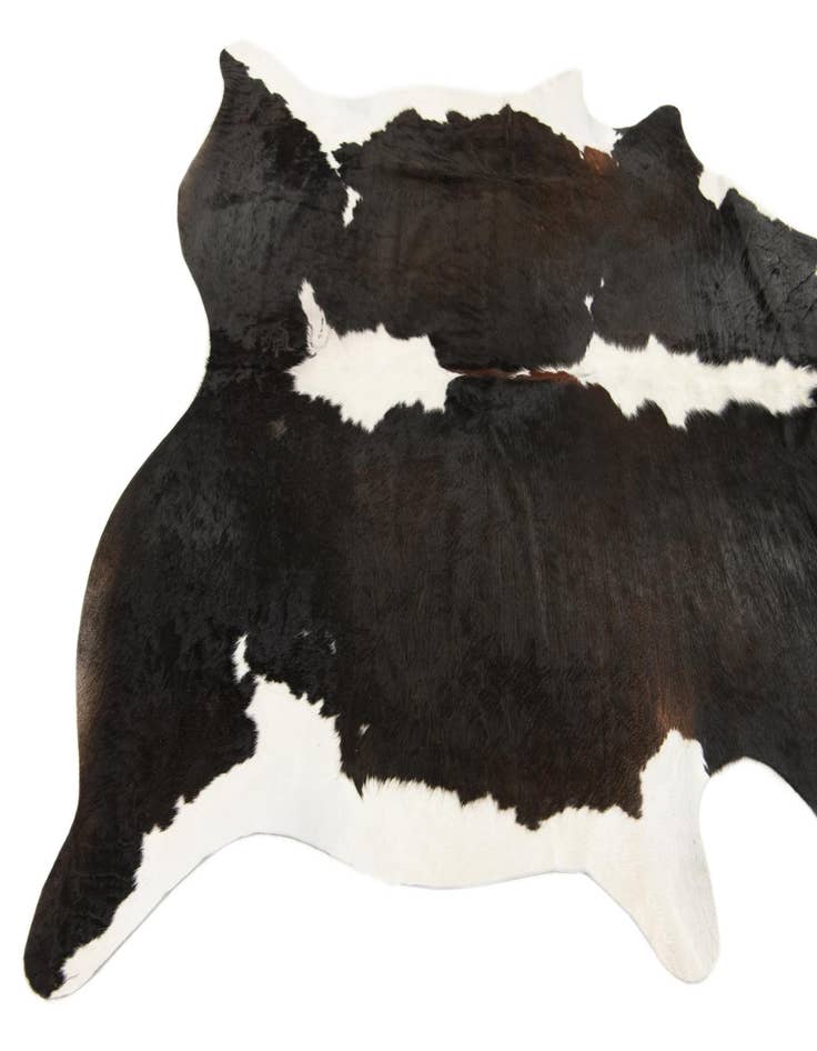 Detail image of  6' 1 x 6' 8 Cowhide Leather Square Rug