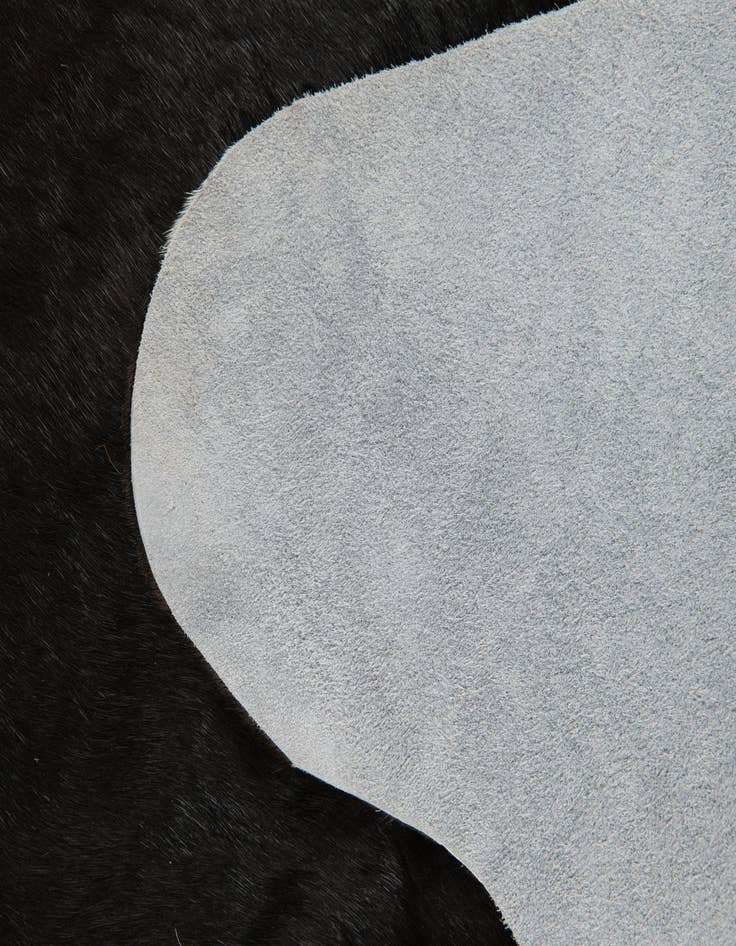 Detail image of  6' 1 x 6' 8 Cowhide Leather Square Rug