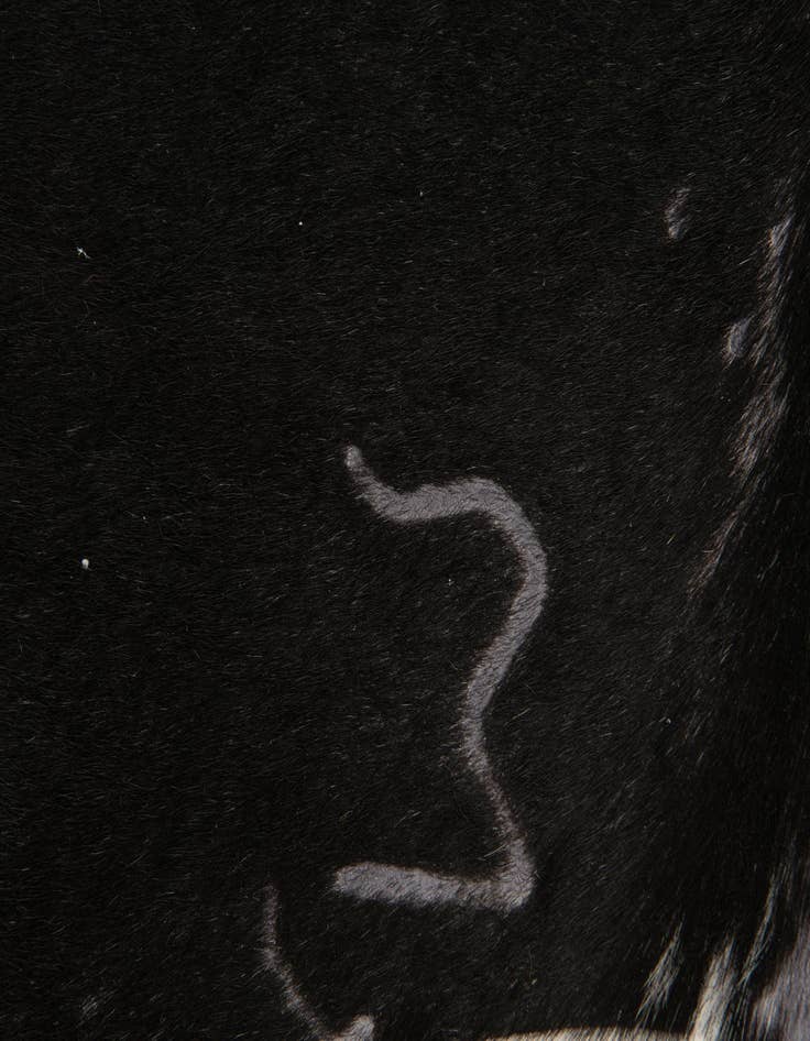 Detail image of  6' 2 x 6' 6 Cowhide Leather Square Rug