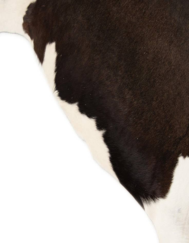 Detail image of  5' x 5' 2 Cowhide Leather Square Rug