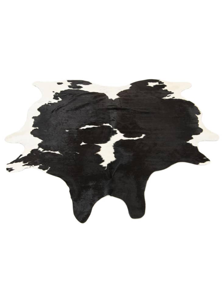 Detail image of  6' 2 x 6' 8 Cowhide Leather Square Rug
