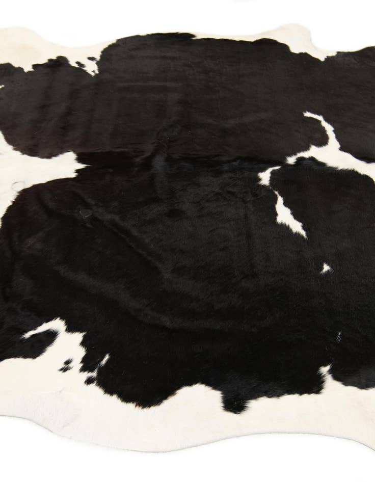 Detail image of  6' 2 x 6' 8 Cowhide Leather Square Rug