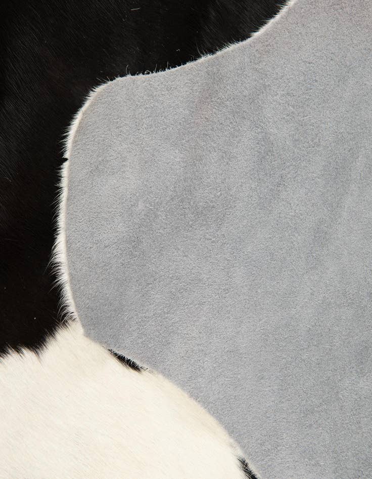 Detail image of  6' 2 x 6' 8 Cowhide Leather Square Rug